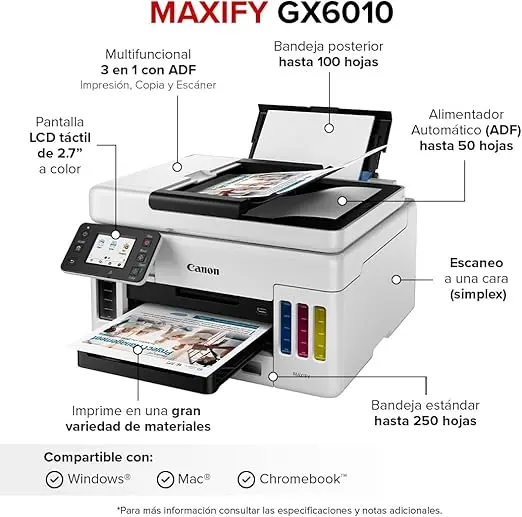 IMPRESORA MULTIFUNCIONAL CANON MAXIFY GX6010 TINTA CONTINUA WIFI_2.webp