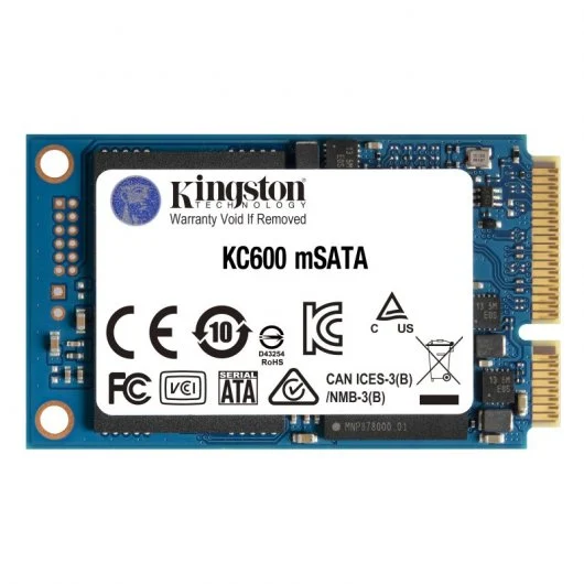 UNIDAD DE ALMACENAMIENTO SSD KINGSTON 512GB SKC600MS-512GB SATA3 MSATA NAND 3D TLC