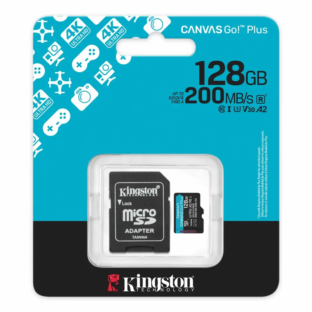 MEMORIA MICRO SD KINGSTON CANVAS GO PLUS SDCG4 128GB