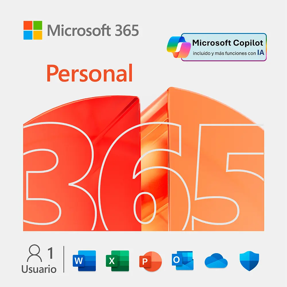 MICROSOFT 365 PERSONAL - 1 USUARIO 12 MESES