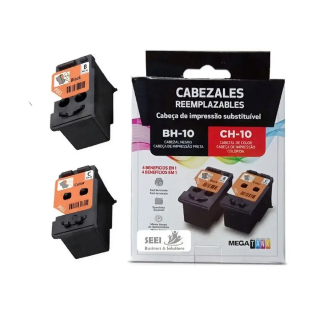 KIT DE CABEZALES CANON BH-10 BK CH-10 COLOR