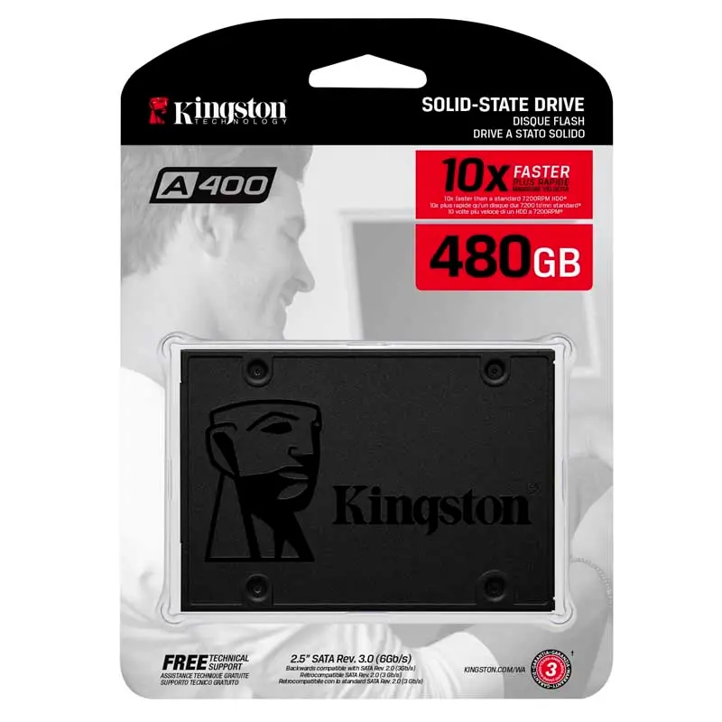 DISCO DE ESTADO SOLIDO SSD KINGSTON 480GB A400 2.5 SA400S37